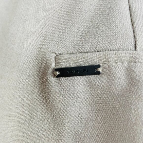 Tahari Women's Tan Loose Sleek Business Causal Pants Size 4 - Picture 12 of 13